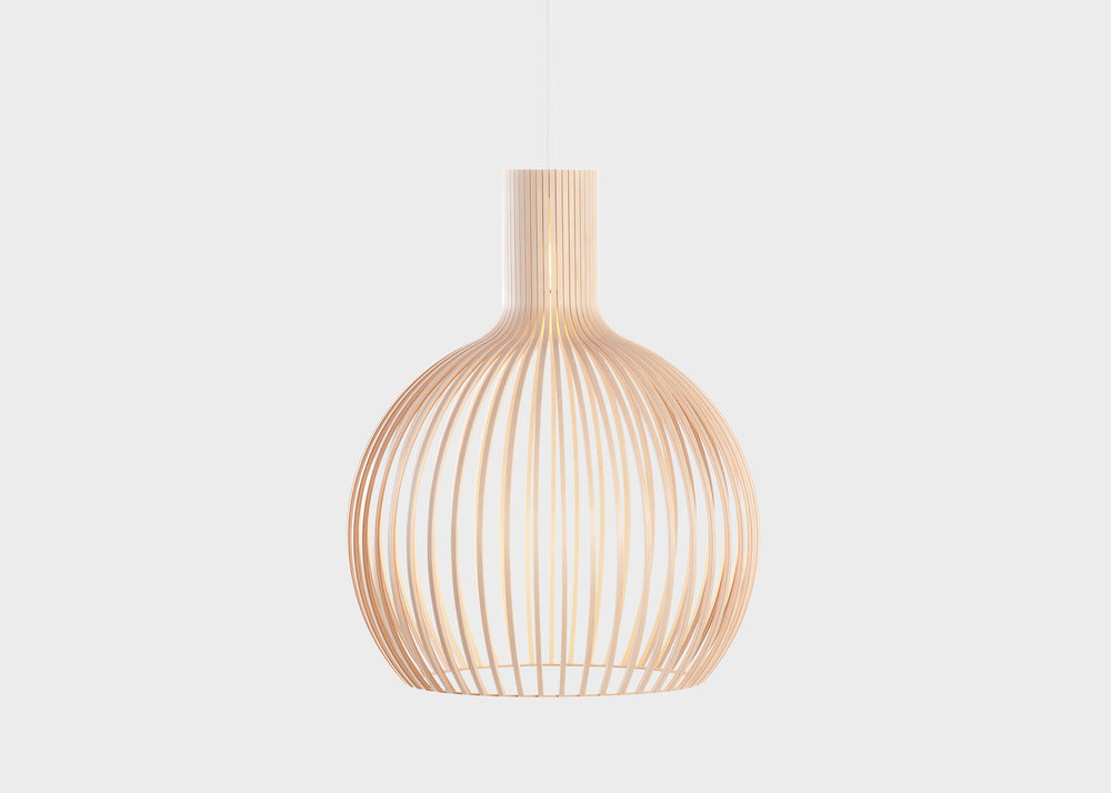 Octo Pendant 4240 and 4241 in Birch by Secto Design