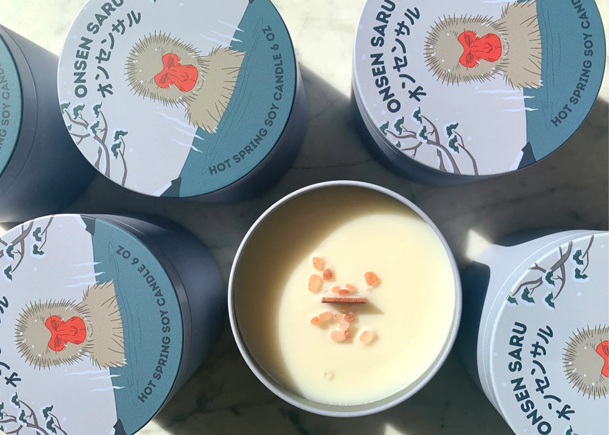 Onsen Saru Hot Spring Soy Candle