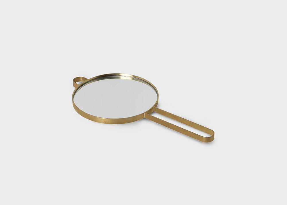 Poise Hand Mirror - Brass by Ferm Living