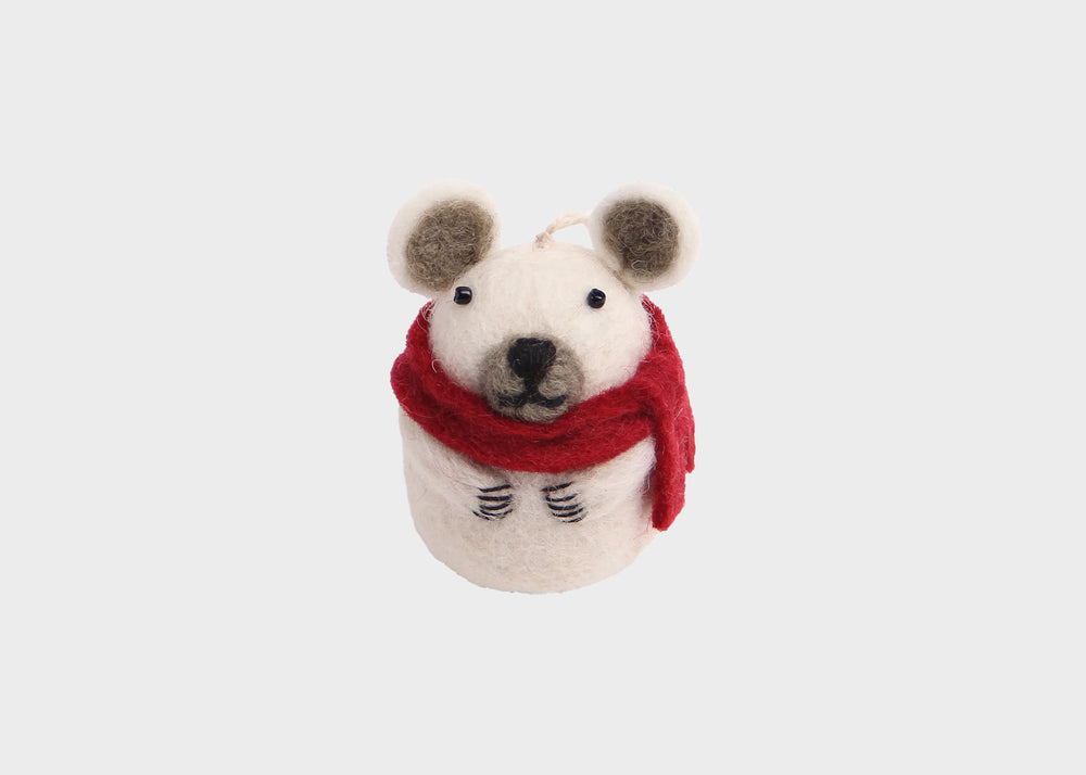 Polar Bear in Scarf Ornament by En Gry & Sif