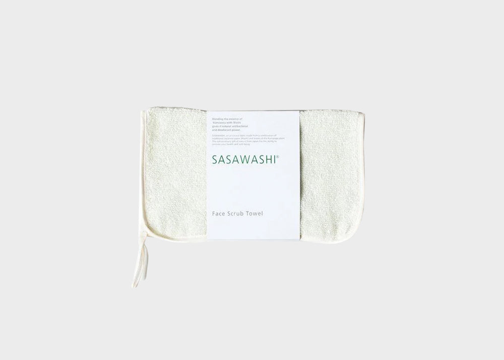 
                  
                    Sasawashi Face Scrub Towel by Morihata
                  
                