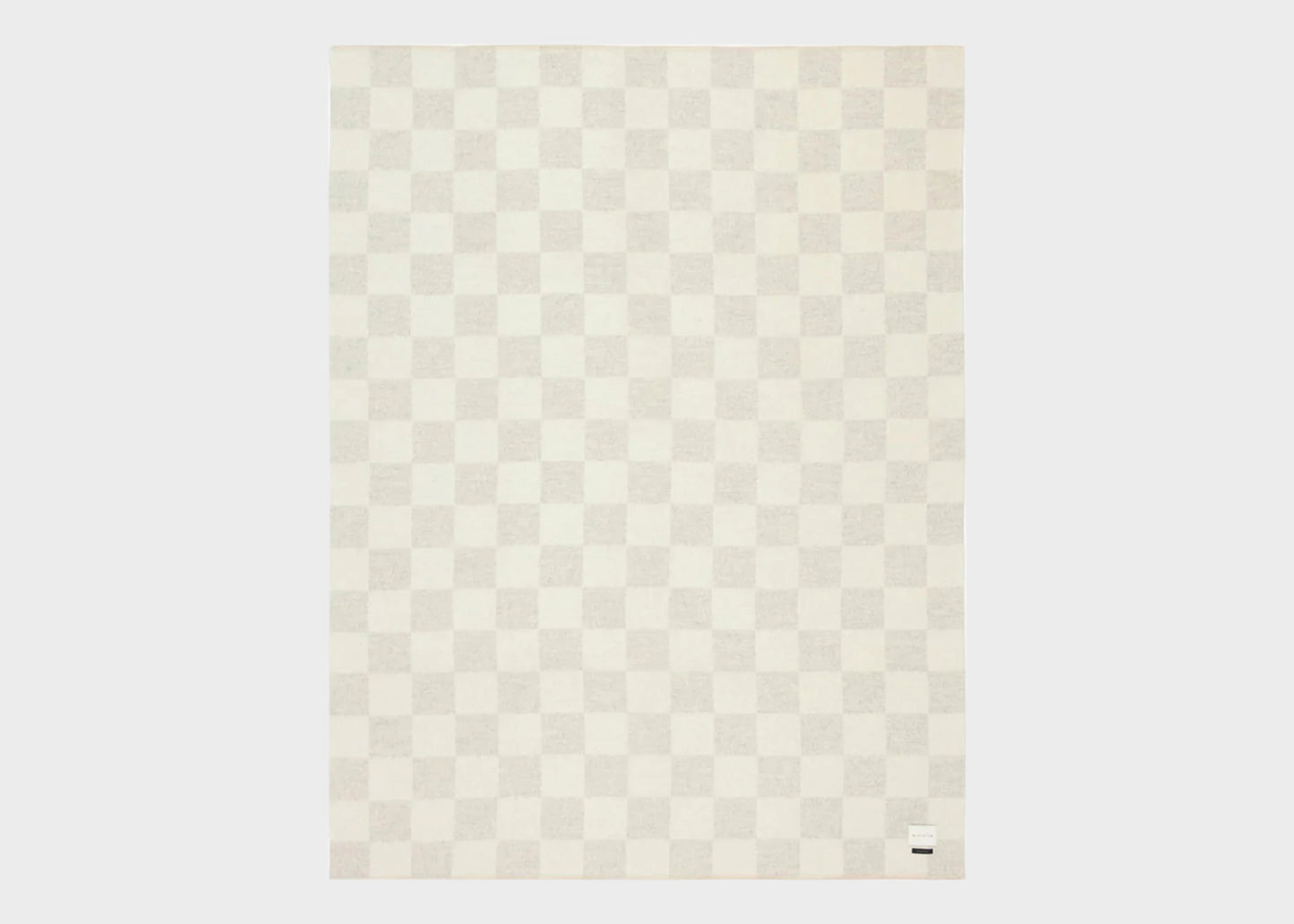 An unfolded Crosby Heirloom Blanket Shoji/Ivory by Blacksaw as sold by Woodland Mod