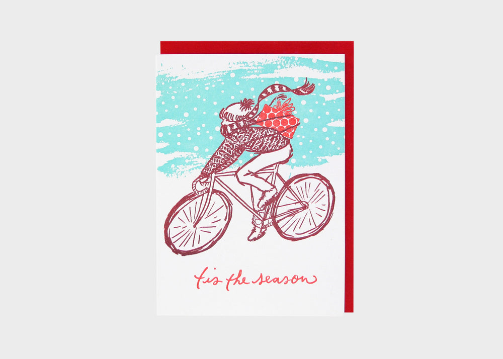 Card - Snowy Bike Ride
