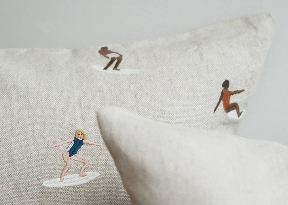Fine Little Day Surfers Cushion Cover - Thumbnail 3