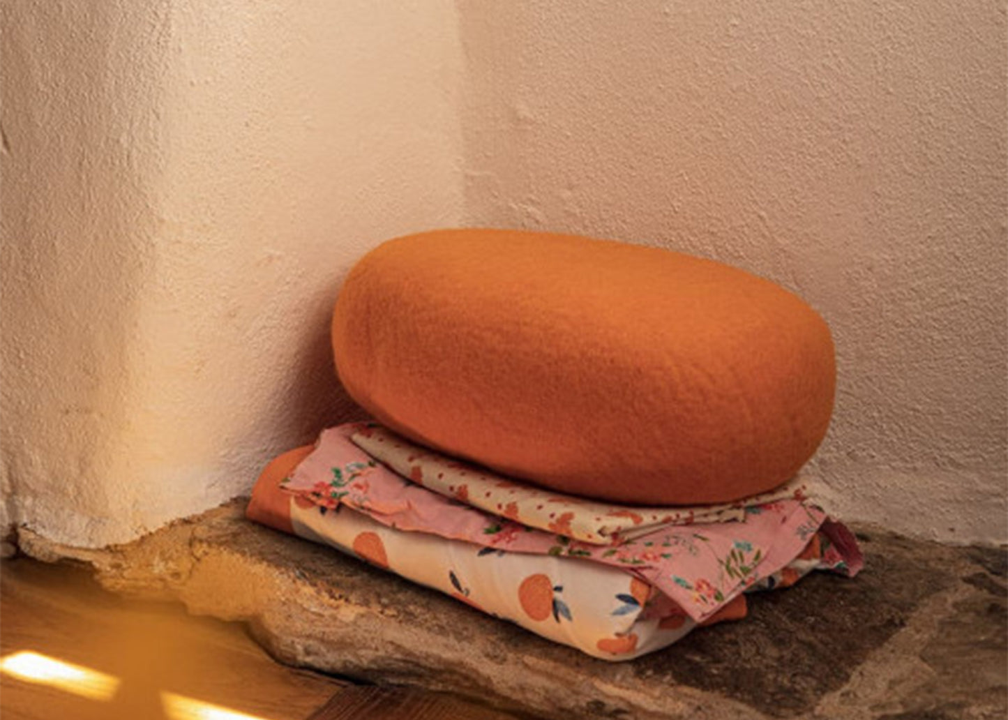 
                  
                    Oval Chakati Felt Cushion
                  
                