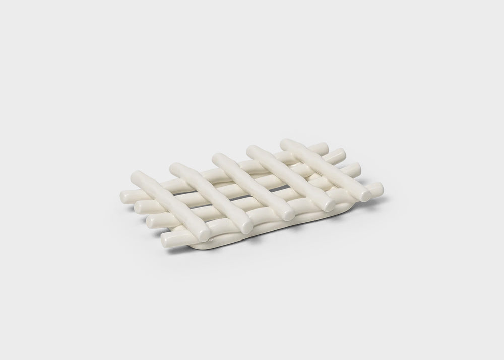 Ceramic Soap Tray - Off White