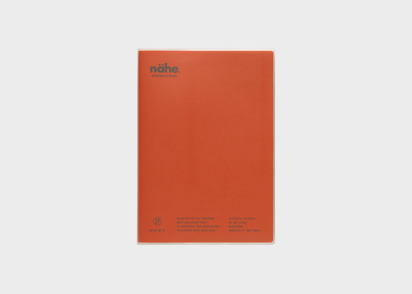 
                  
                    2027 Weekly Diary Nahe A5 Vertical
                  
                