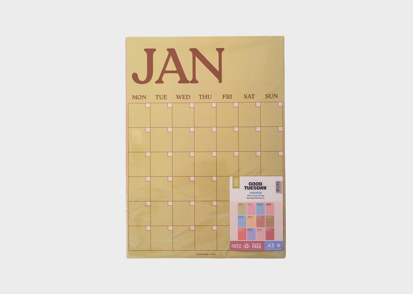 
                  
                    Monthly Undated Wall Planner
                  
                