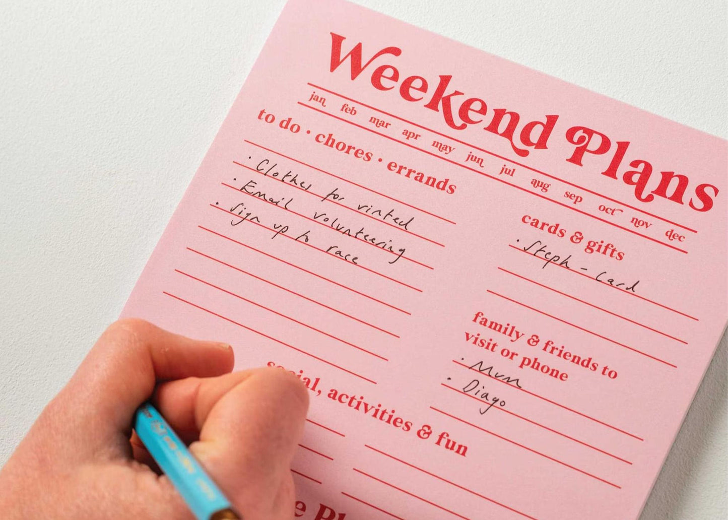 
                  
                    Weekend Planner Pad A5
                  
                