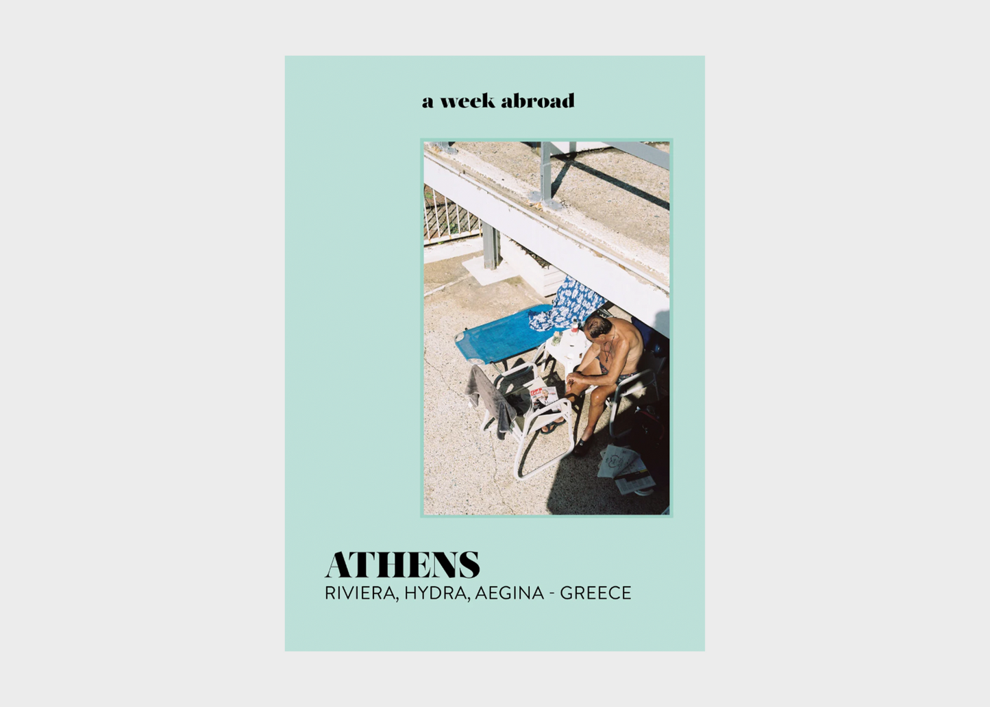 
                  
                    Book cover with a photo of a couple on a rooftop and text about Athens, Greece.
                  
                