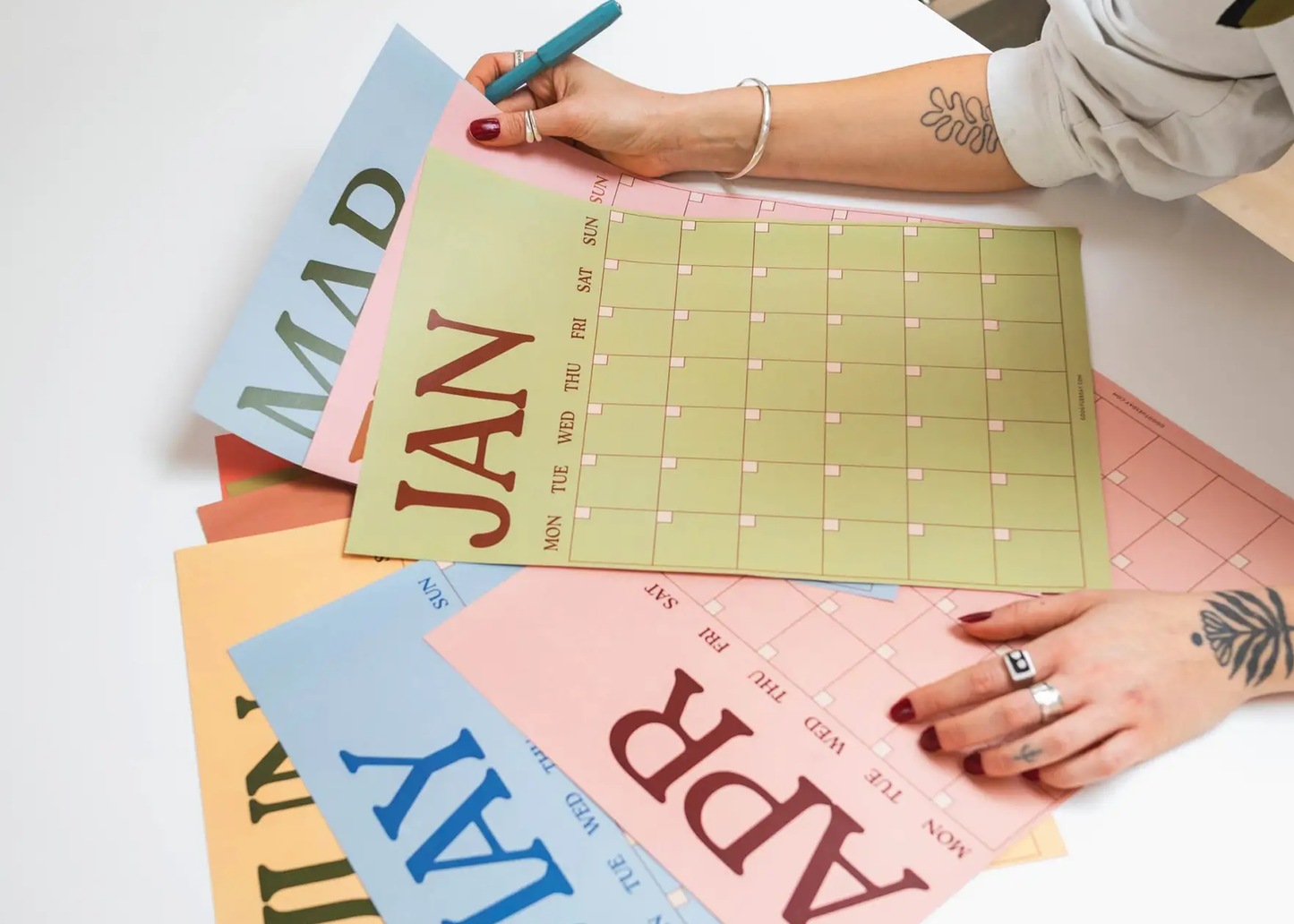 
                  
                    Monthly Undated Wall Planner
                  
                