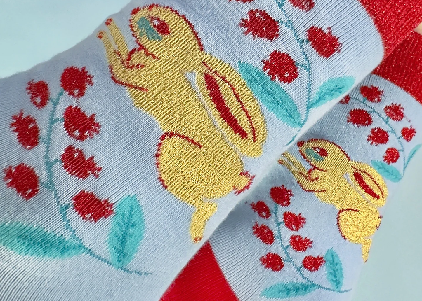 
                  
                    Lingonberry Candy Bunny Socks
                  
                