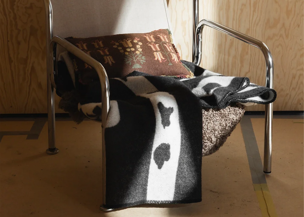 Fine Little Day Birch Wool Blanket - Thumbnail 5
