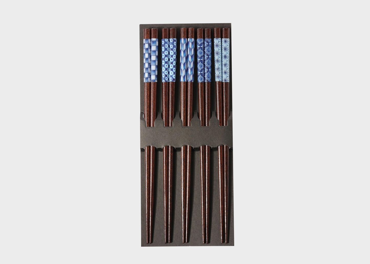 Sono Wood Chopsticks Set of 5 Aizome Patterns