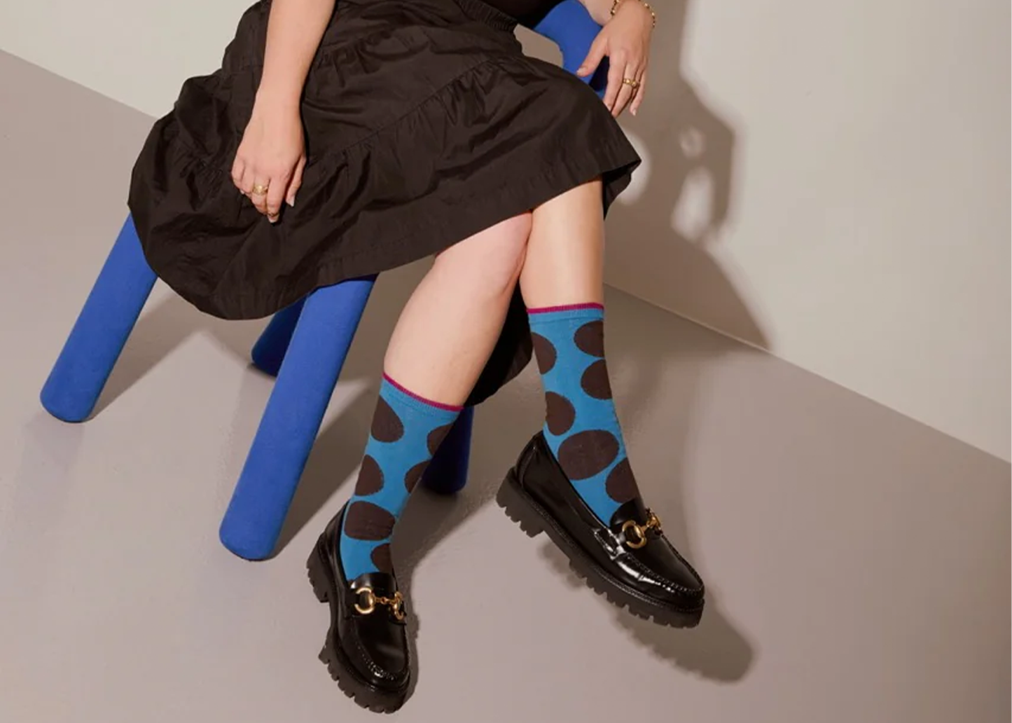 
                  
                    Big Dot Blue Socks
                  
                