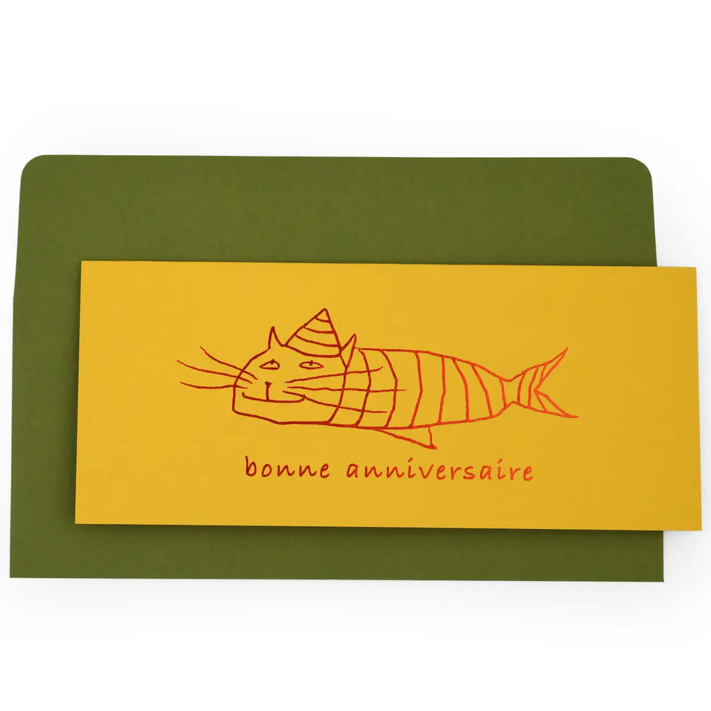 Card- Bonne Anniversaire Cat