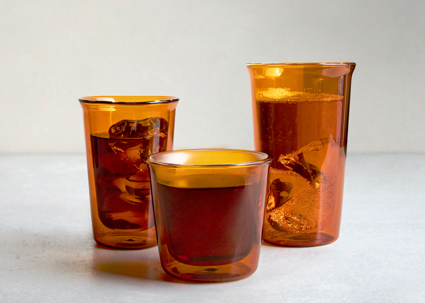 
                  
                    Cast Amber Double Wall Glass
                  
                
