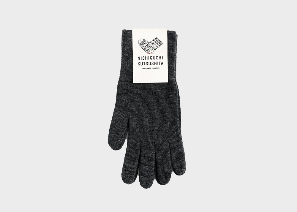 Merino Wool Gloves Charcoal