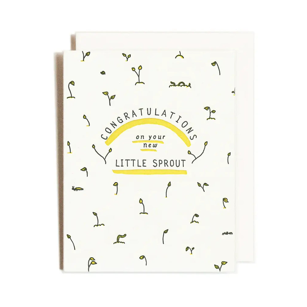 Card- Congratulations On Your New Little Sprout