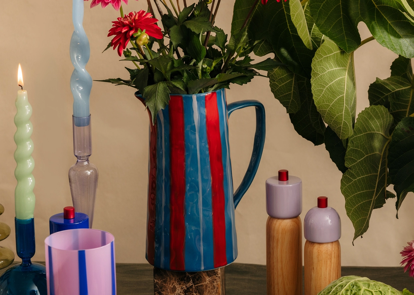 
                  
                    Light Blue/Red Jug
                  
                