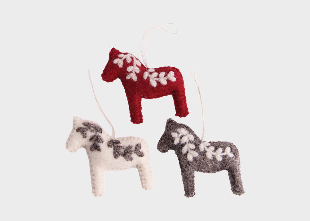Dala Horses Ornament Set