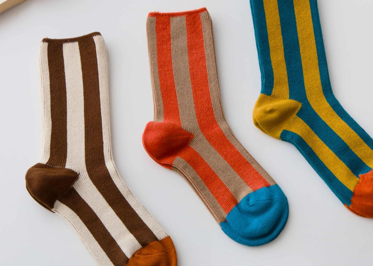 
                  
                    Cotton Striped Crew Socks
                  
                