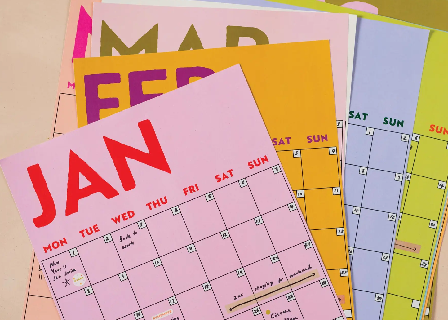 
                  
                    Monthly Undated Wall Planner
                  
                