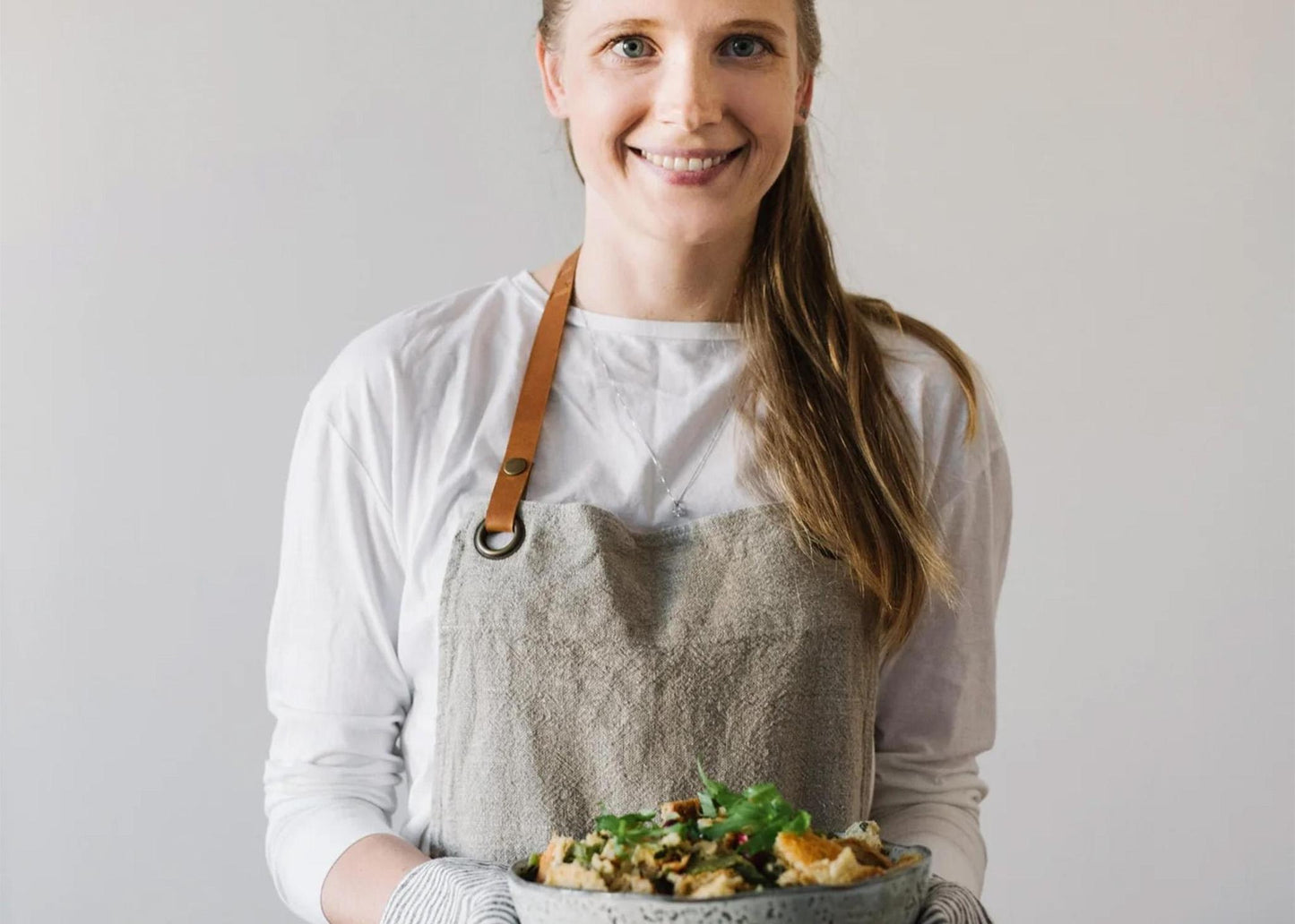 
                  
                    Natural Linen Lux Apron
                  
                