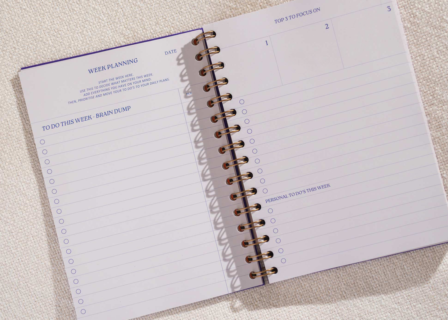 
                  
                    Undated Daily Productivity Planner
                  
                