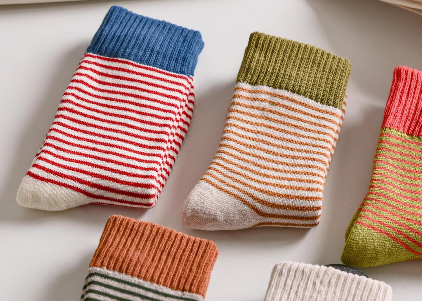 
                  
                    Striped Cotton Socks
                  
                