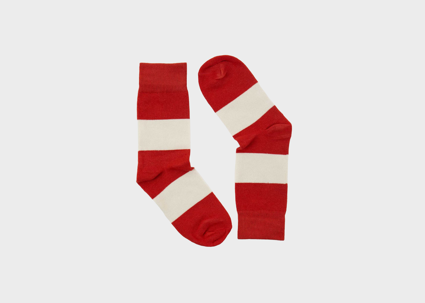 
                  
                    Organic Cotton Socks - Red/Cream
                  
                