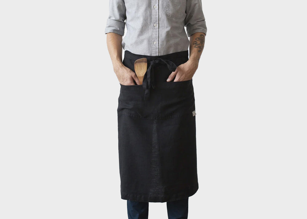 Linen Apron - Black