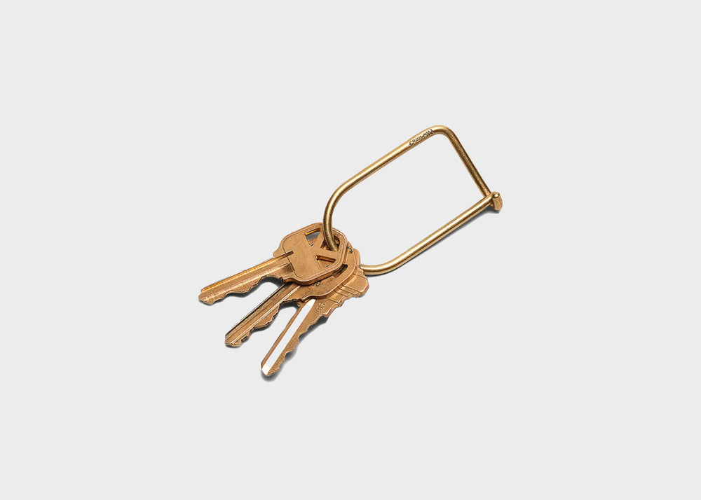 Wilson Keyring in Gold Brass
