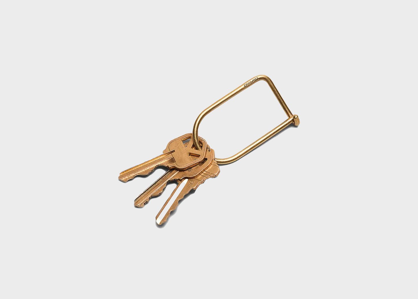 Wilson Keyring in Gold Brass