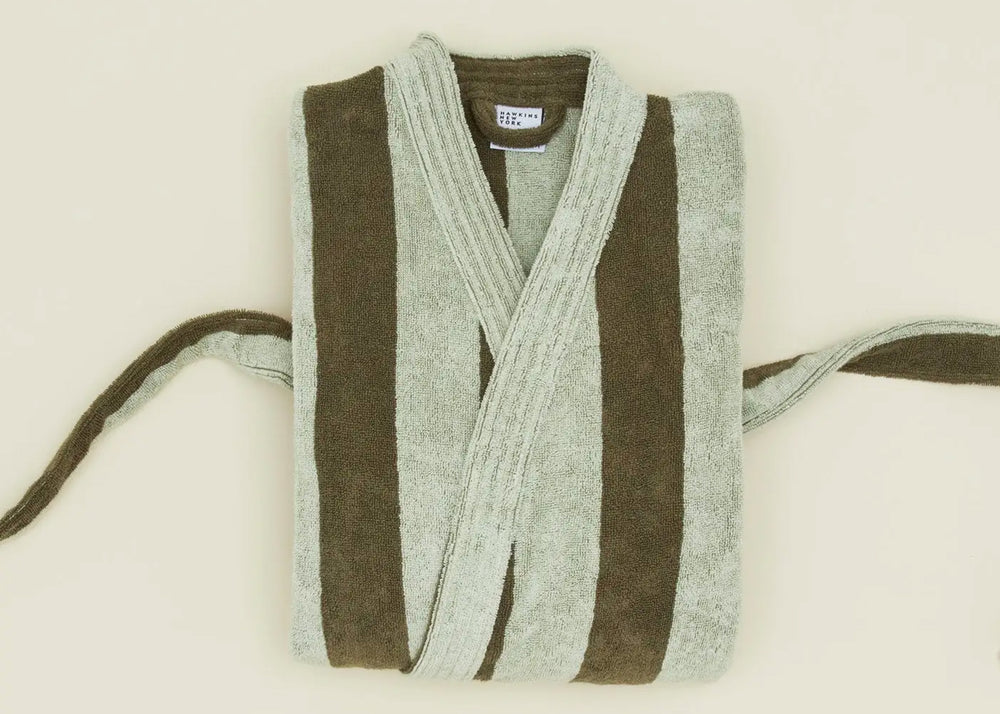 
                  
                    Striped Terry Bathrobe
                  
                