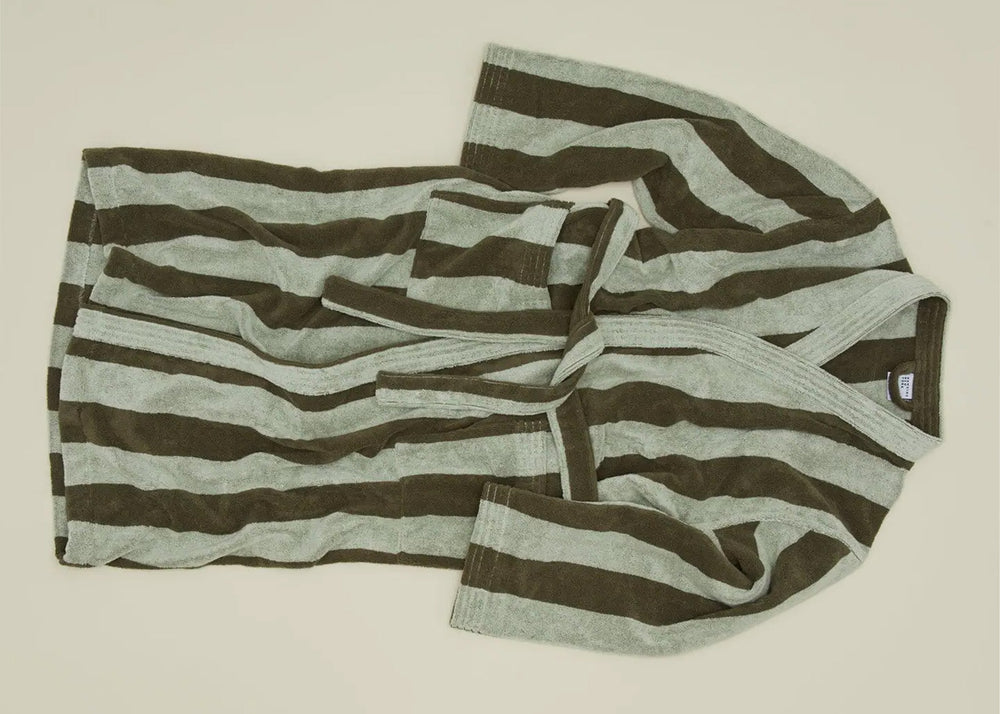 
                  
                    Striped Terry Bathrobe
                  
                