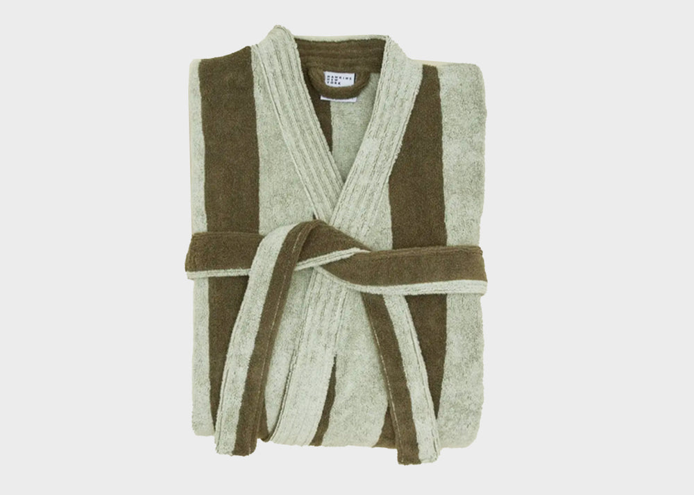 
                  
                    Striped Terry Bathrobe
                  
                
