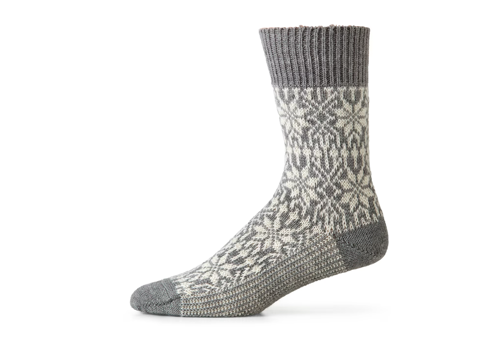 
                  
                    Wool Jacquard Socks - Grey
                  
                