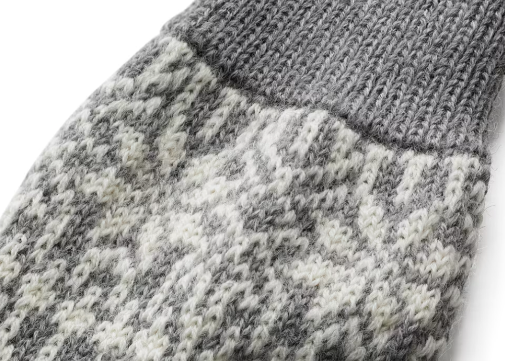 
                  
                    Wool Jacquard Socks - Grey
                  
                