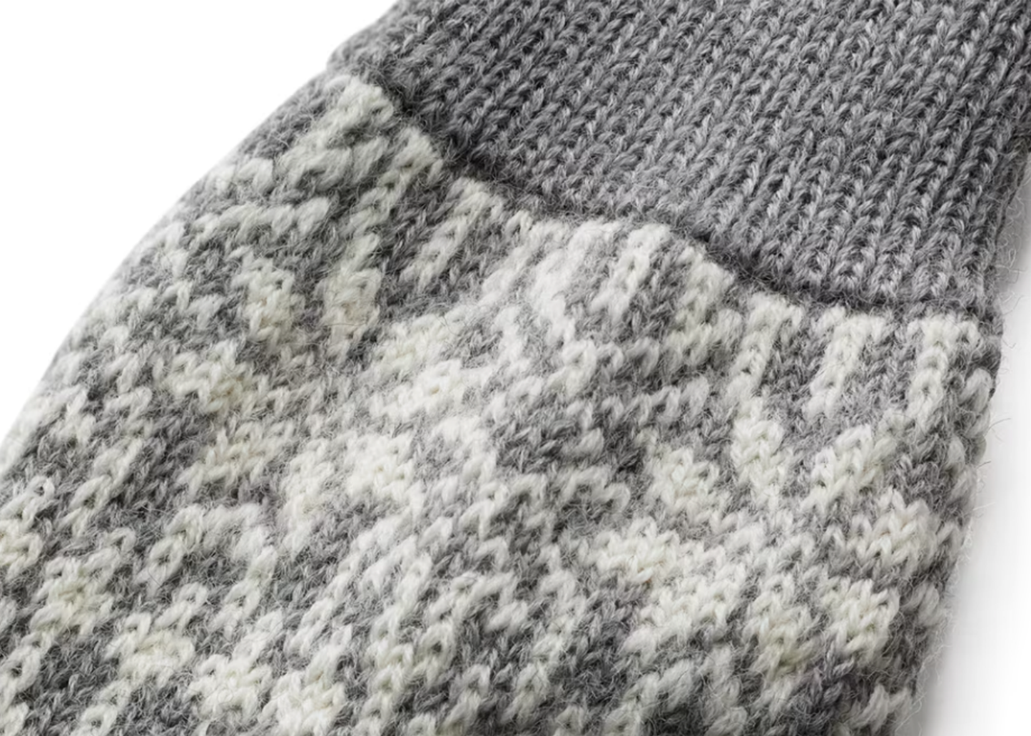 
                  
                    Wool Jacquard Socks - Grey
                  
                