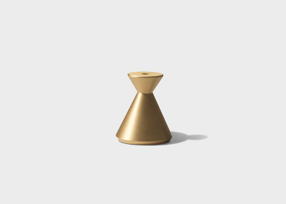 Hourglass Brass Incense Holder