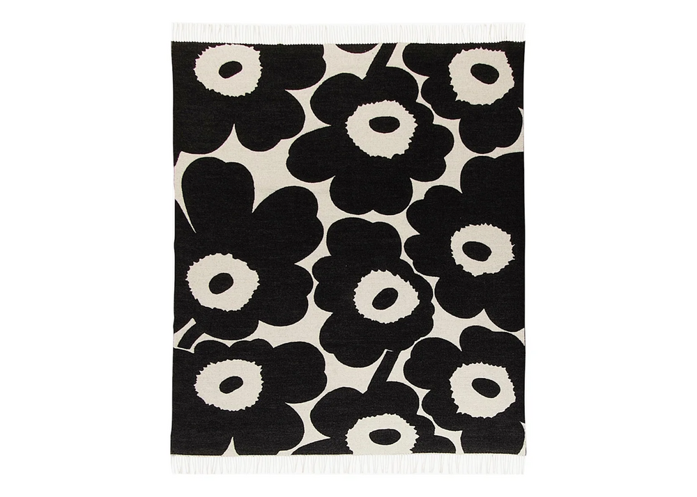 Unikko Huopa Blanket Black – Woodland Mod