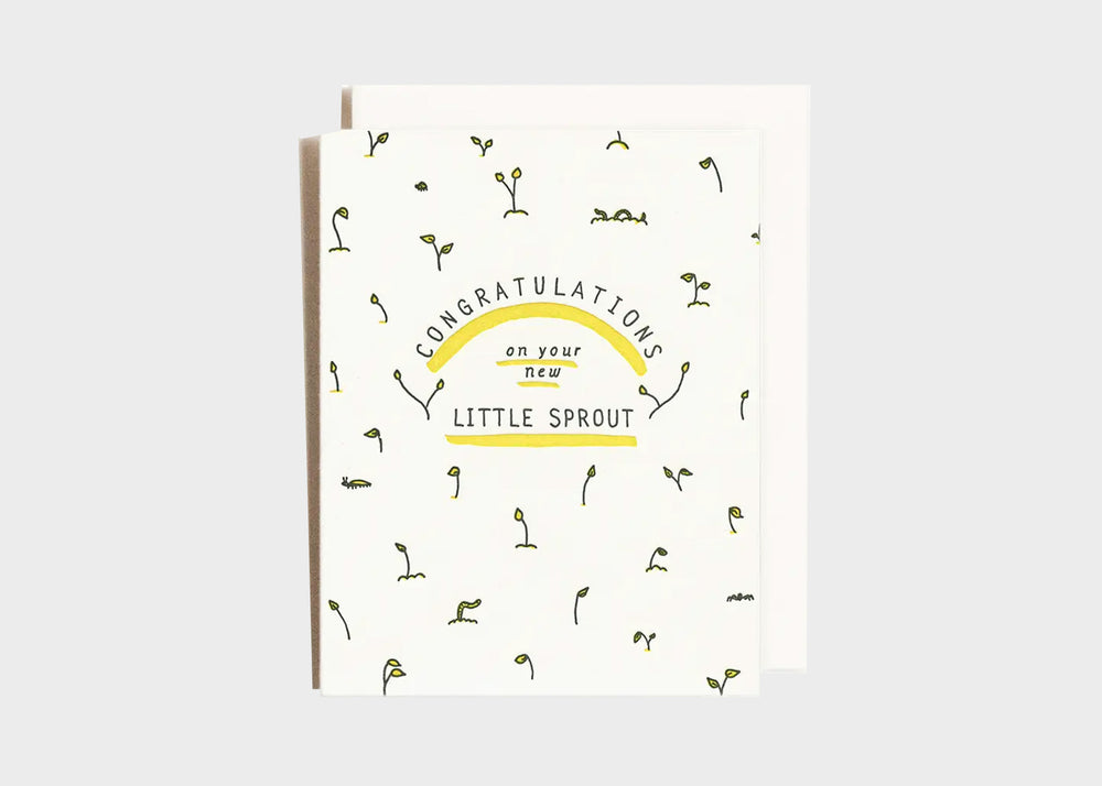 Card - Congratulations On Your New Little Sprout