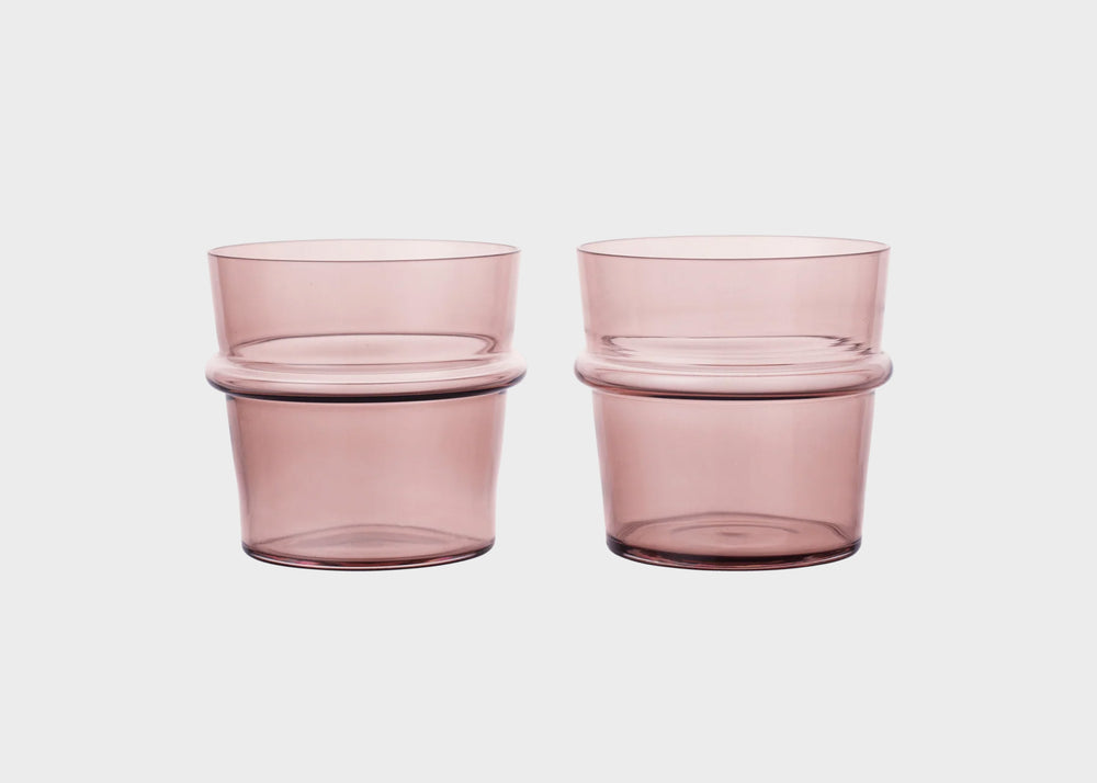 
                  
                    Boya Low Glasses by Ferm Living  in Mauve
                  
                