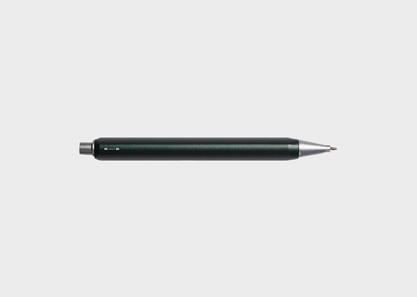 
                  
                    Pine green mechanical pencil on a light gray background
                  
                