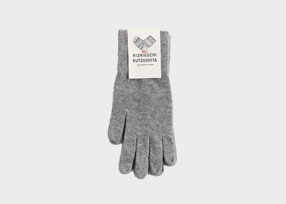 Merino Wool Gloves Light Grey