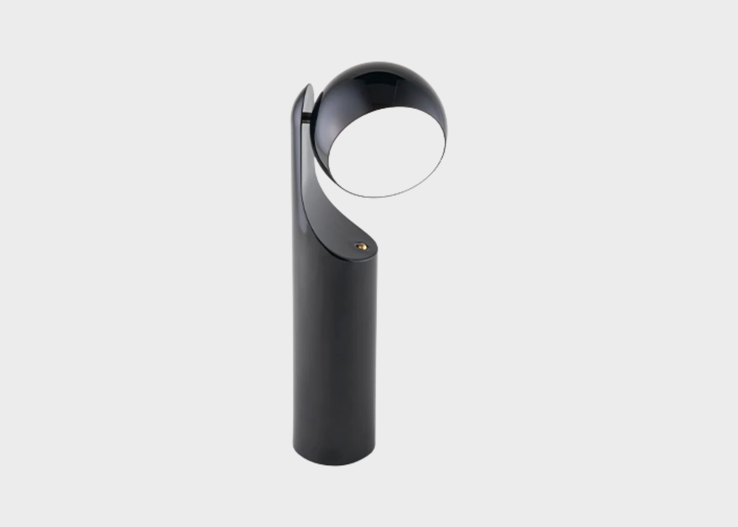 
                  
                    Black mono portable lamp on a white background
                  
                