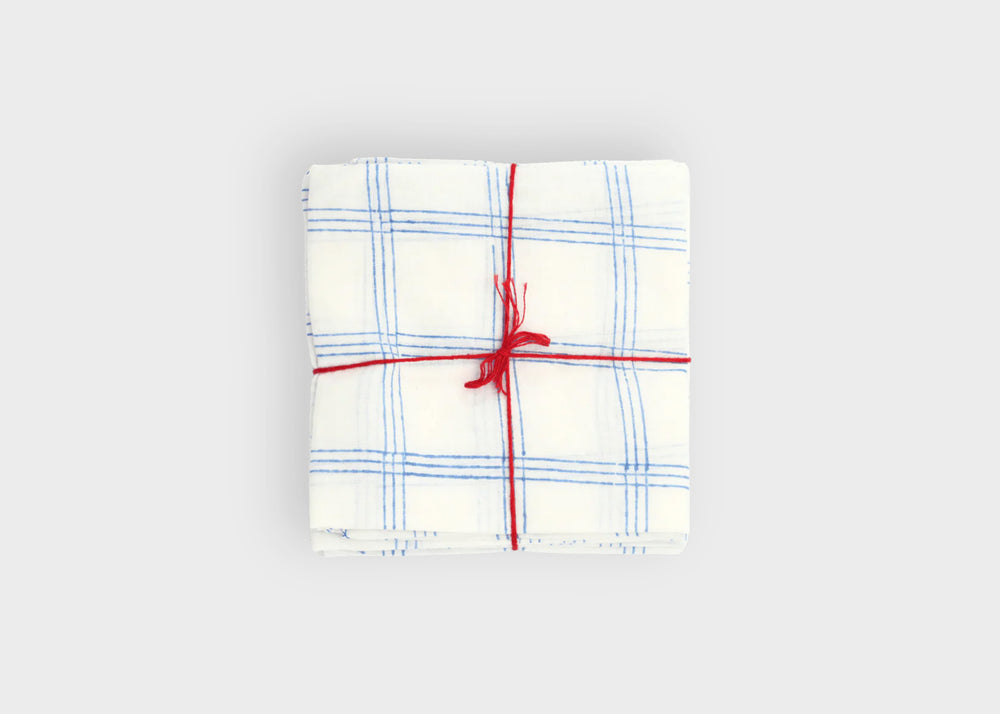 
                  
                    Suzette A Table Napkin Set blue and white stripe
                  
                