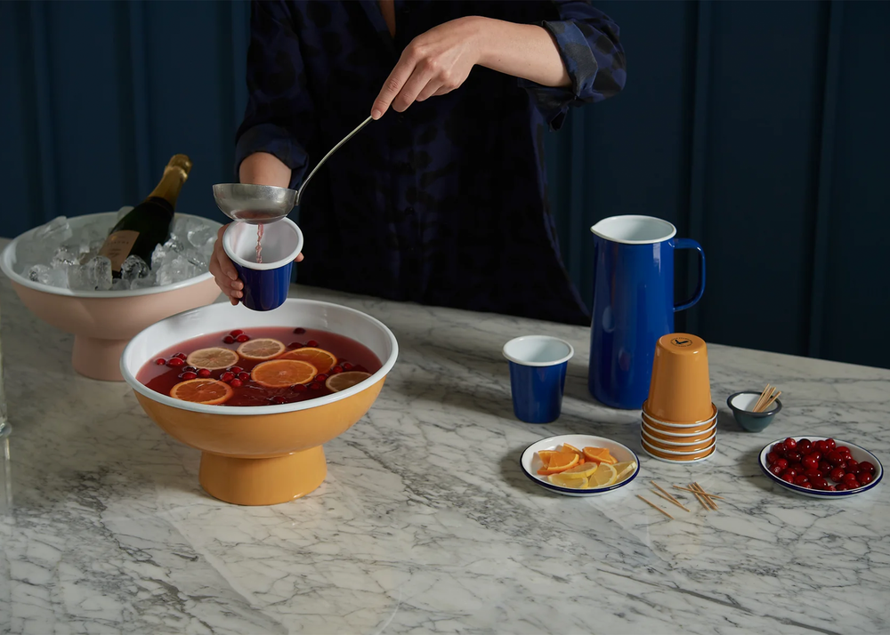 
                  
                    Enamel Fruit Bowl - Mustard
                  
                