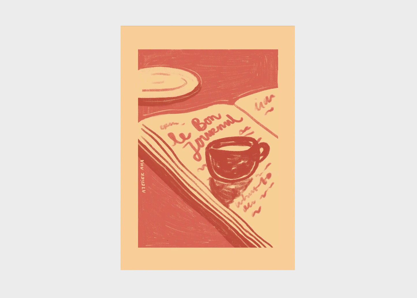 newspapers and espresso poster and frame